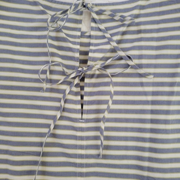 LOFT Navy and White Striped Tank Top - Picture 3 of 4